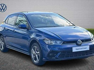 Used VW Polo R-line 110 HP (80 kW) 2022 Blue Hatchback