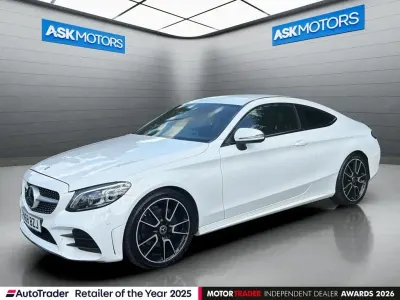 Used Mercedes C200 AMG Line Premium 2018 White Coupe