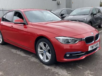 Used BMW 330e Sport Line 2017 Red Sedan