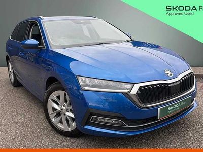 Used Skoda Octavia SE L 147 HP (108 kW) 2022 Race blue metallic Estate