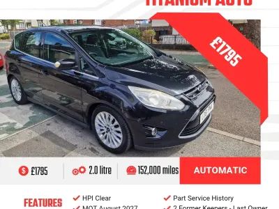 Used Ford C-MAX Titanium 140 HP (102 kW) 2011 Black MPV