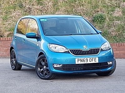 Used Skoda Citigo Colour Edition 60 HP (44 kW) 2019 Blue Hatchback