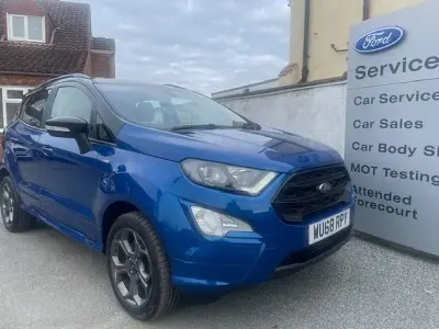 Used Ford Ecosport ST-Line 125 HP (91 kW) 2018 Blue SUV