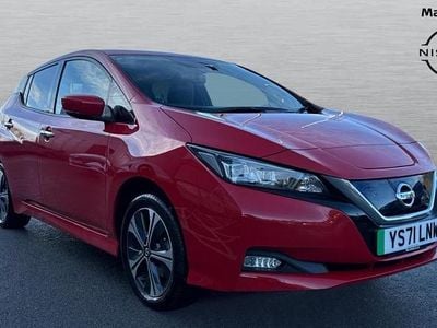 Red Used 2021 Nissan Leaf Tekna Hatchback | £11,727 (Fair price)