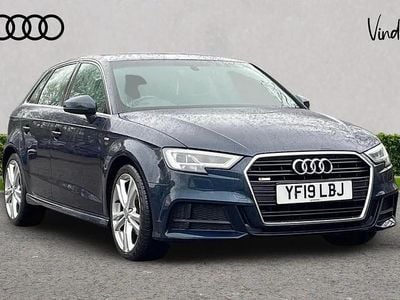 Used Audi A3 S-Line 147 HP (108 kW) 2019 Blue Sedan