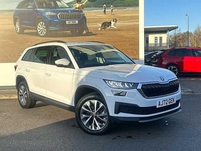 Used Skoda Kodiaq SE Drive 110 HP (80 kW) 2022 Moon white metallic SUV