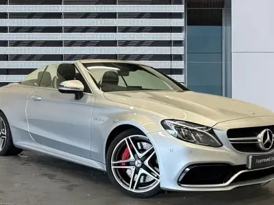 Used Mercedes C63 AMG Premium 510 HP (375 kW) 2017 Silver Cabriolet