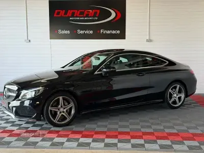 Used Mercedes C220 AMG line 170 HP (125 kW) 2016 Black Coupe