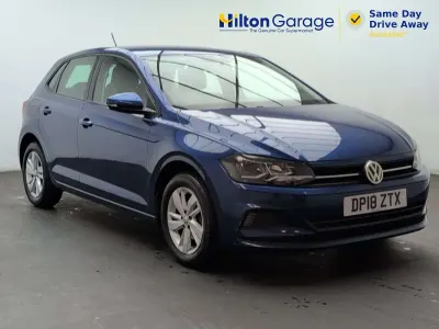 Used VW Polo SE 95 HP (69 kW) 2018 Blue Hatchback