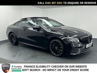 Used Mercedes E220 AMG line 2018 Black Coupe