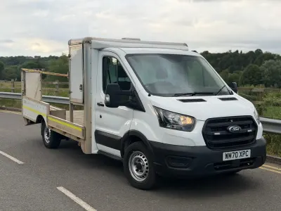 Used Ford Transit 130 HP (95 kW) 2021 White Cabriolet