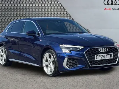 Used Audi A3 Sportback S-Line 150 HP (110 kW) 2024 Blue Hatchback