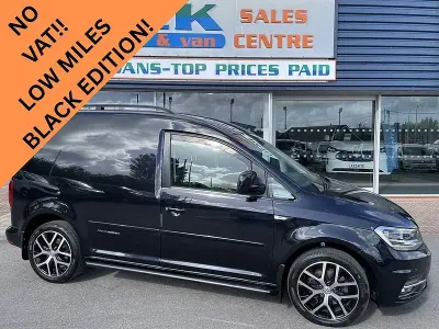 Used VW Caddy Black Edition 101 HP (74 kW) 2017 Black MPV