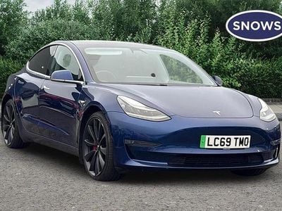 Blue Used 2019 Tesla Model 3 Performance Sedan | £16,499 (Good price)