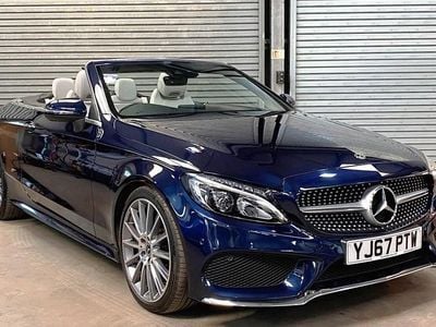 Blue Used 2017 Mercedes C220 AMG line Cabriolet | £18,950 (A bit pricey)