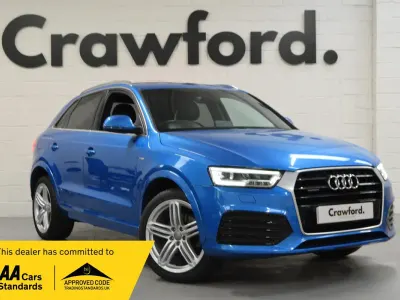 Used Audi Q3 S-line plus 184 HP (135 kW) 2016 Blue SUV