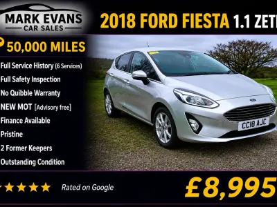 Used Ford Fiesta Zetec 70 HP (51 kW) 2018 Silver Hatchback
