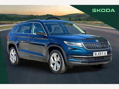 Used Skoda Kodiaq 150 HP (110 kW) 2019 Petrol blue metallic SUV