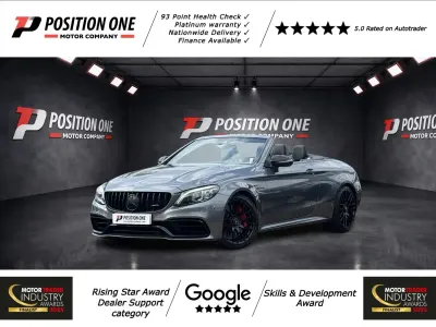 Usado Mercedes C63S AMG Premium Plus 503 HP (369 kW) 2019 Cinzento Cabrios