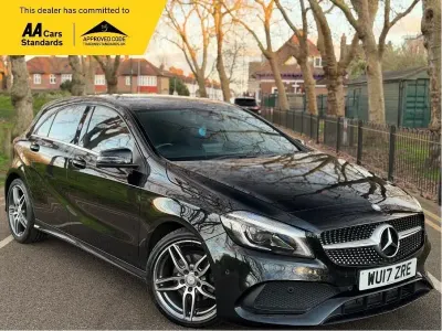 Used Mercedes A180 AMG Line Premium 109 HP (80 kW) 2017 Black Hatchback