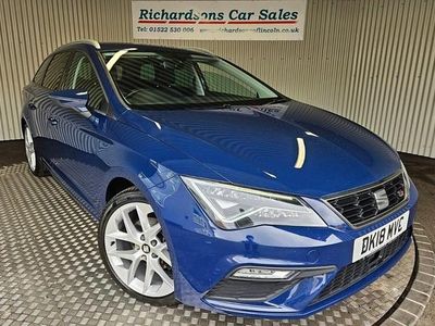 Used Seat Leon ST FR 125 HP (91 kW) 2018 Blue Estate