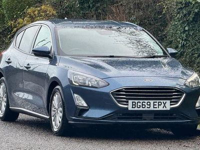 Blue Used 2019 Ford Focus Titanium Hatchback | £5,775 (Fair price)