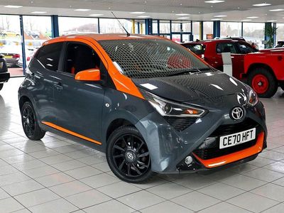Used Toyota Aygo Edition 2020 Electro grey/orange pop Hatchback