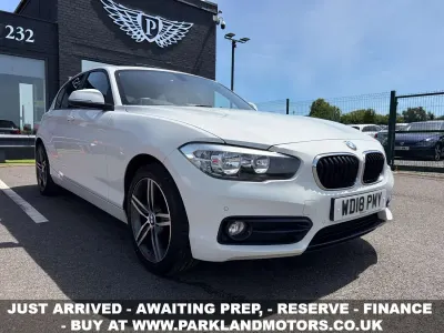 Used BMW 116 Sport Line 2018 White Hatchback