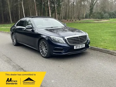 Usado Mercedes S350 AMG line 258 HP (189 kW) 2015 Azul Sedan