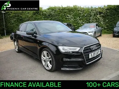 Używany Audi A3 S-Line 116 KM (85 kW) 2019 Czarny Sedan/Limuzyna