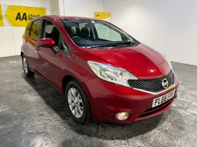 Begagnad Nissan Note Acenta Premium 80 HK (58 kW) 2016 Röd Halvkombi