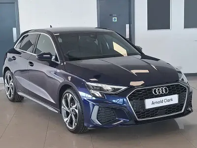 Used Audi A3 S-Line 110 HP (80 kW) 2023 Blue Sedan