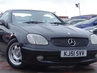 Usado Mercedes SLK200 2001 Preto Cabrios