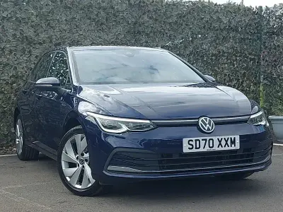 Used VW Golf VIII Style 130 HP (95 kW) 2020 Blue Hatchback