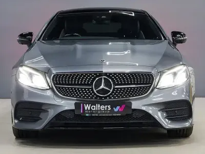 Used Mercedes E350 AMG line 313 HP (230 kW) 2019 Grey Coupe