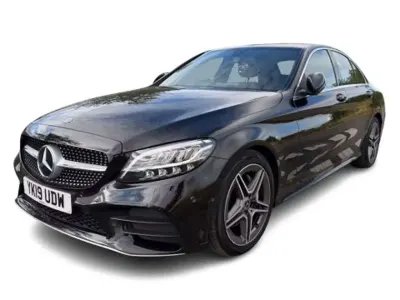 Used Mercedes C220 AMG line 194 HP (142 kW) 2019 Black Sedan