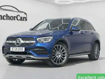 Used Mercedes GLC220 AMG line 194 HP (142 kW) 2021 Blue SUV