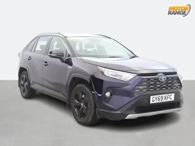 Begagnad Toyota RAV4 Hybrid 2019 Blå SUV