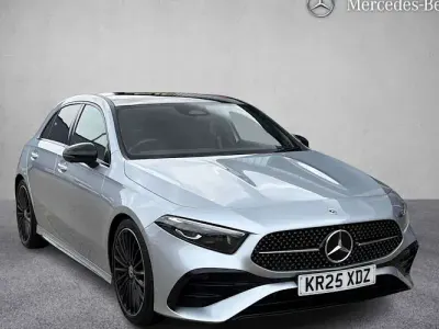 Used Mercedes A180 AMG line 136 HP (100 kW) 2025 Silver Hatchback