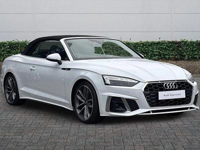 Used Audi A5 Cabriolet S-Line 147 HP (108 kW) 2020 White Cabriolet