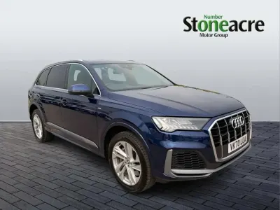 Used Audi Q7 S-Line 381 HP (280 kW) 2020 Blue SUV
