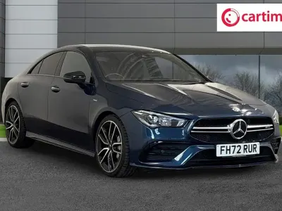 Used Mercedes CLA35 AMG Premium 306 HP (225 kW) 2023 Blue Coupe