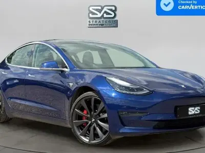 Used Tesla Model 3 Performance 461 kW (627 HP) 2020 Blue Sedan
