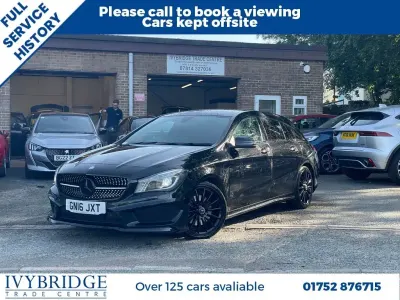 Used Mercedes CLA220 Shooting Brake AMG 177 HP (130 kW) 2016 Black Estate