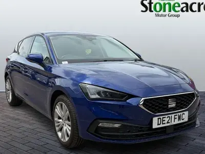Used Seat Leon SE Dynamic 110 HP (80 kW) 2023 Blue Hatchback