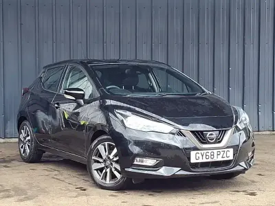 Used Nissan Micra Acenta 71 HP (52 kW) 2018 Black Hatchback