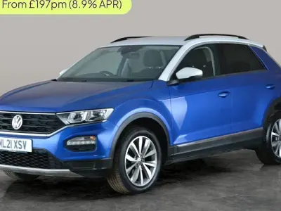 Used VW T-Roc Design 110 HP (80 kW) 2021 Blue SUV