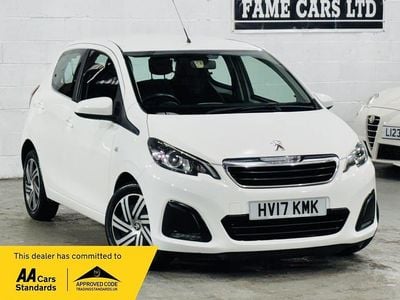 White Used 2017 Peugeot 108 Active Hatchback | £5,500 (Fair price)