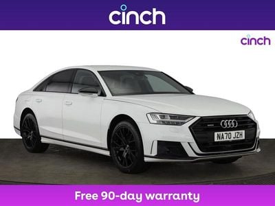 White Used 2020 Audi A8 Black Edition Sedan | £28,449 (Fair price)