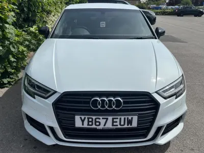 Used Audi A3 Black Edition 150 HP (110 kW) 2017 White Sedan